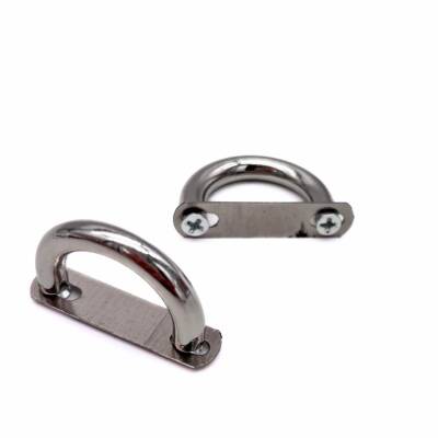 Angel Çanta Aksesuar Çift Köprü Aparatı Gümüş Renk Oval Model - 2