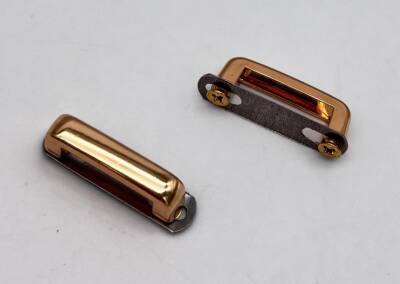 Angel Çanta Aksesuar Çift Köprü Aparatı Light Gold Renk Köşeli Model - 2