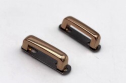 Angel Çanta Aksesuar Çift Köprü Aparatı Light Gold Renk Köşeli Model - Angel Çanta Aksesuar