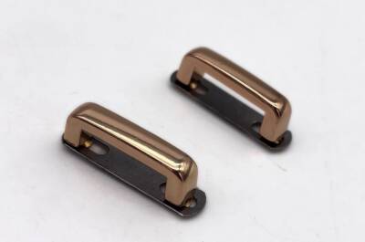 Angel Çanta Aksesuar Çift Köprü Aparatı Light Gold Renk Köşeli Model - 1