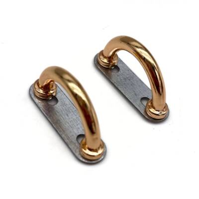 Angel Çanta Aksesuar Çift Köprü Aparatı Light Gold Renk Oval Model - 1