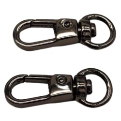 Angel Çanta Aksesuar Füme Renk 2'li Küçük Kanca - Angel Çanta Aksesuar