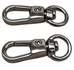 Angel Çanta Aksesuar Gümüş Renk 2'li Küçük Kanca - Angel Çanta Aksesuar