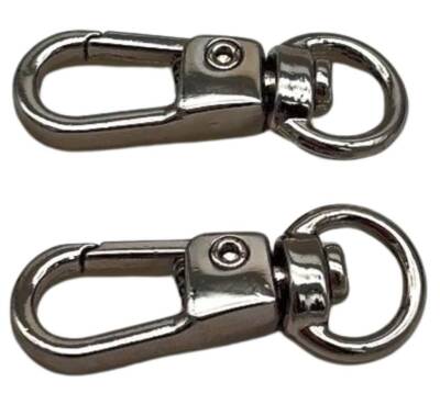 Angel Çanta Aksesuar Gümüş Renk 2'li Küçük Kanca - 1