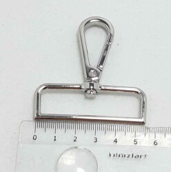 Angel Çanta Aksesuar Gümüş Renk Kanca 5 Cm - Angel Çanta Aksesuar
