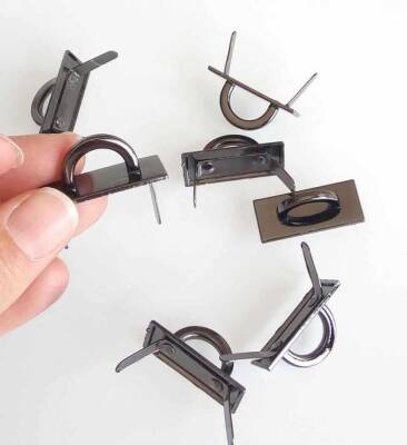 Angel Çanta Aksesuar Köprü Aparatı Füme Renk Klasik Model 6 Adet - 1