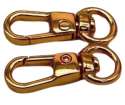 Angel Çanta Aksesuar Light Gold Renk 2'li Küçük Kanca - Angel Çanta Aksesuar