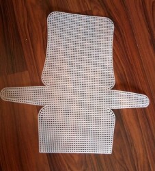 Angel Çanta Aksesuar 22X43 Cm Çanta Şeklinde Plastik Kanvas - Angel Çanta Aksesuar