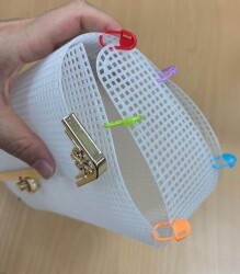 Angel Çanta Aksesuar 22x44 Cm Çanta Kanvas, Kapak Aparatı, Köşe Aparatı Set - 5