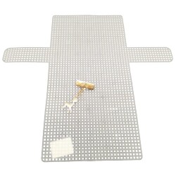 Angel Çanta Aksesuar 36x40 cm Kanvas Set Beyaz Renk Kanvas Light Gold Geyik Süs - 3