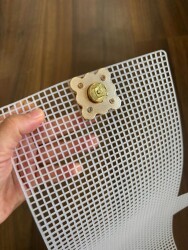 Angel Çanta Aksesuar 36x40 Cm Plastik Kanvas Mıknatıslı Kilitli - 2