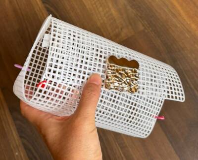 Angel Çanta Aksesuar 36x40 Cm Plastik Kanvas Mıknatıslı Kilitli - 9