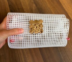 Angel Çanta Aksesuar 36x40 Cm Plastik Kanvas Mıknatıslı Kilitli - 10