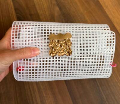 Angel Çanta Aksesuar 36x40 Cm Plastik Kanvas Mıknatıslı Kilitli - 10