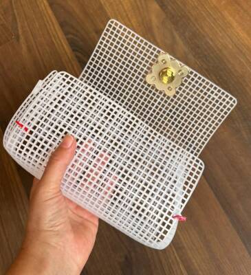 Angel Çanta Aksesuar 36x40 Cm Plastik Kanvas Mıknatıslı Kilitli - 7