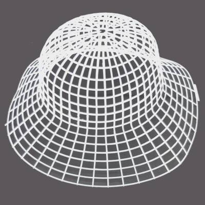 Angel Çanta Aksesuar 3D Şapka Şeklinde Beyaz Plastik Kanvas - 1