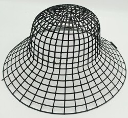 Angel Çanta Aksesuar 3D Şapka Şeklinde Siyah Plastik Kanvas - 1