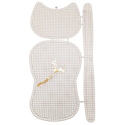 Angel Çanta Aksesuar Kedi Model Kanvas Set Beyaz Renk Kanvas Light Gold Püsküllü Geyik Süs - 2