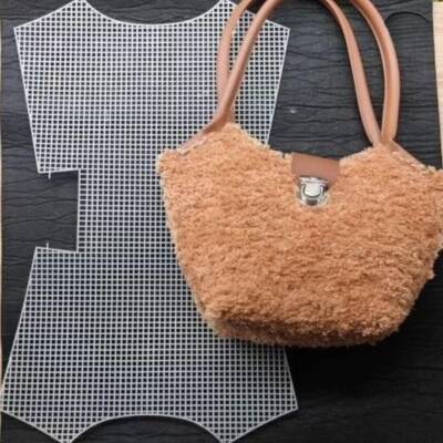 Angel Çanta Aksesuar Kelebek Model Plastik Kanvas Beyaz Renk - 4