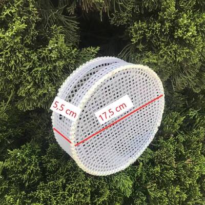 Angel Çanta Aksesuar Yuvarlak Çanta Kanvas Seti Beyaz - 1