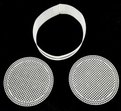 Angel Çanta Aksesuar Yuvarlak Çanta Kanvas Seti Beyaz - 4