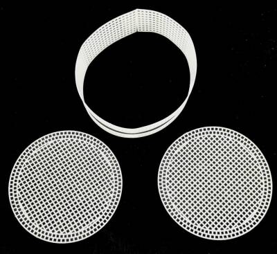 Angel Çanta Aksesuar Yuvarlak Çanta Kanvas Seti Beyaz - 4