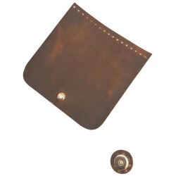 Angel Çanta Aksesuar 14x14 cm Crazy Oil Hardal Sarı Renk Gerçek Deri Çanta Kapağı Light Gold Metalli - Angel Çanta Aksesuar