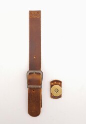 Angel Çanta Aksesuar 18x2 cm Crazy Oil Hardal Sarı Gerçek Deri Tokalı Çanta Kapağı Antik Metalli - Angel Çanta Aksesuar