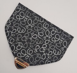 Angel Çanta Aksesuar 22.5x18 cm Suni Deri Desenli Siyah Renk Kapak Light Gold Metalli - 3