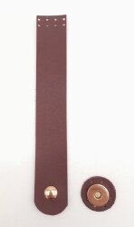 Angel Çanta Aksesuar Bordo Renk 18x3 Cm Tek Kat Suni Deri Kapak Light Gold Metal - 1