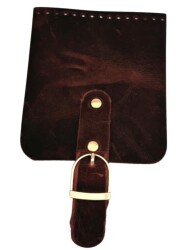 Angel Çanta Aksesuar Gerçek Deri 21x12 cm Hardal Sarı Crazy Renk Çanta Kapağı Light Gold Metalli - Angel Çanta Aksesuar