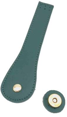 Angel Çanta Aksesuar Gerçek Deri Armut Model Kapak Yeşil Light Gold Metalli - 1