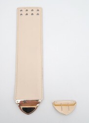 Angel Çanta Aksesuar Krem Renk Suni Deri 25X6 Cm Çanta Kapağı - 2