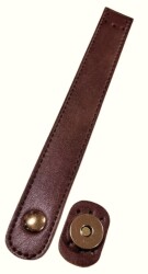 Angel Çanta Aksesuar Suni Deri 18x2.3 cm Çanta Kapağı Taba Light Gold Metalli - Angel Çanta Aksesuar