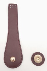 Angel Çanta Aksesuar Suni Deri Armut İstiridye Model Kapak Bordo Light Gold Metalli - Angel Çanta Aksesuar