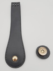 Angel Çanta Aksesuar Suni Deri Armut İstiridye Model Kapak Gri Light Gold Metalli - Angel Çanta Aksesuar