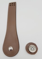 Angel Çanta Aksesuar Suni Deri Armut İstiridye Model Kapak Vizon Gümüş Metalli - Angel Çanta Aksesuar