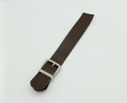 Angel Çanta Aksesuar Tek Kat 18 Cm Suni Deri Kahverengi Kapak Gümüş Metal - Angel Çanta Aksesuar