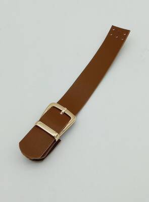 Angel Çanta Aksesuar Tek Kat 18 Cm Suni Deri Taba Kapak Light Gold Metal - 1