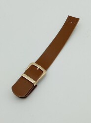 Angel Çanta Aksesuar Tek Kat 18 Cm Suni Deri Taba Kapak Light Gold Metal - 1