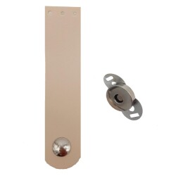 Angel Çanta Aksesuar Tek Kat Suni Deri Krem Gümüş Metalli Kapak - Angel Çanta Aksesuar