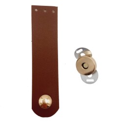 Angel Çanta Aksesuar Tek Kat Suni Deri Taba Light Gold Metalli Kapak - Angel Çanta Aksesuar