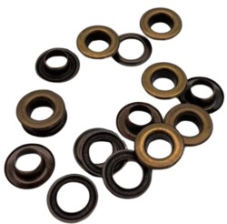 Angel Çanta Aksesuar Antik Renk 10'Lu Kuşgözü Kapsül 24 Numara (İç Ölçüsü 1 cm ) - 2