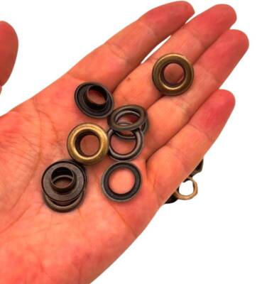 Angel Çanta Aksesuar Antik Renk 10'Lu Kuşgözü Kapsül 24 Numara (İç Ölçüsü 1 cm ) - 1