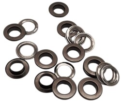 Angel Çanta Aksesuar Füme Renk 10'Lu Kuşgözü Kapsül 24 Numara (İç Ölçüsü 1 cm ) - Angel Çanta Aksesuar