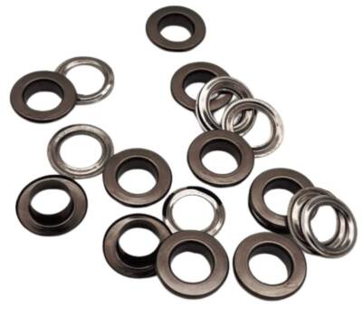 Angel Çanta Aksesuar Füme Renk 10'Lu Kuşgözü Kapsül 24 Numara (İç Ölçüsü 1 cm ) - 1