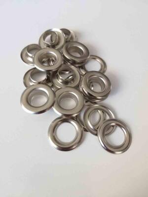 Angel Çanta Aksesuar Gümüş Renk 10'Lu Kuşgözü Kapsül 28 Numara - 1