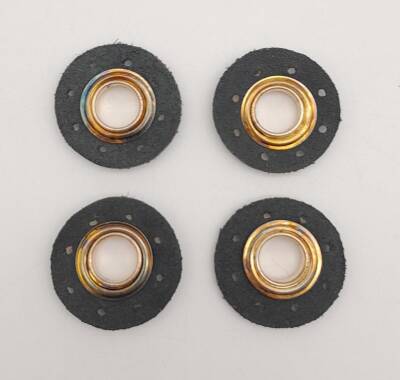 Angel Çanta Aksesuar Kahverengi Gerçek Derili 4 lü Kuşgözü Light Gold - 2