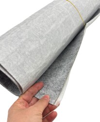 Angel Çanta Aksesuar 2 mm Yapışkanlı Keçe 100x45 Cm Gri - 2