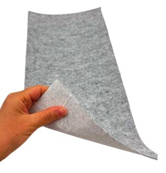 Angel Çanta Aksesuar 2 mm Yapışkanlı Keçe 20x45 Cm Gri - Angel Çanta Aksesuar
